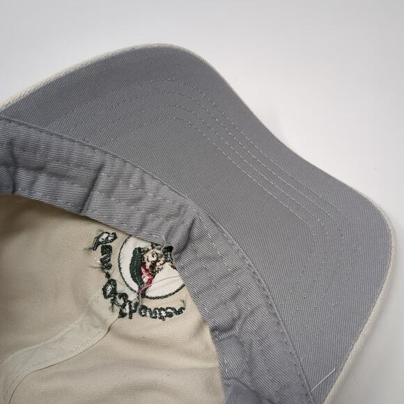 Tam O'Shanter Strapback Hat Beige One Size Embroidered Logo Antigua - Picture 8 of 10